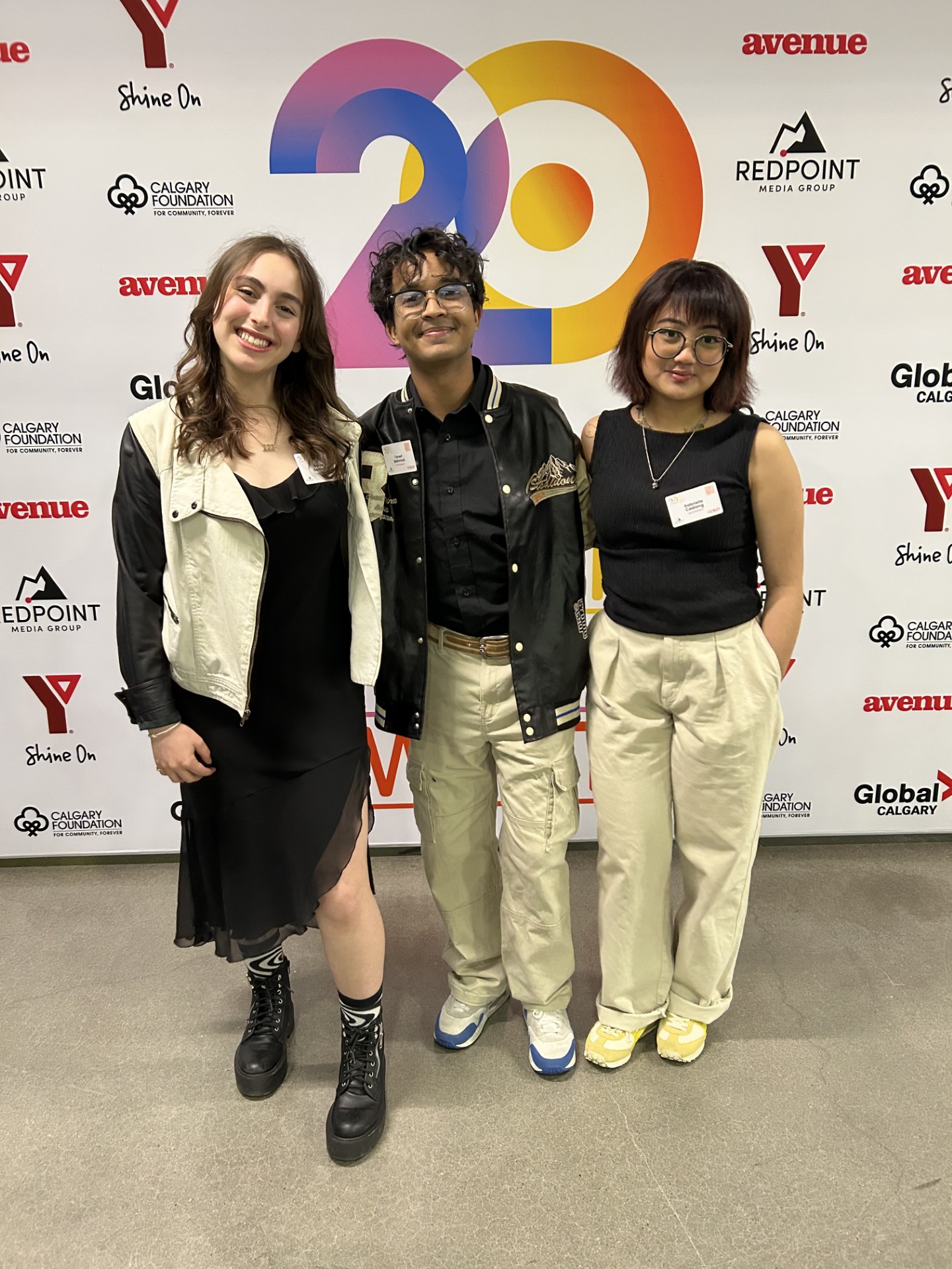 Kaiya Gamble, Tareef Mahmud and Gabrielle Cadiang