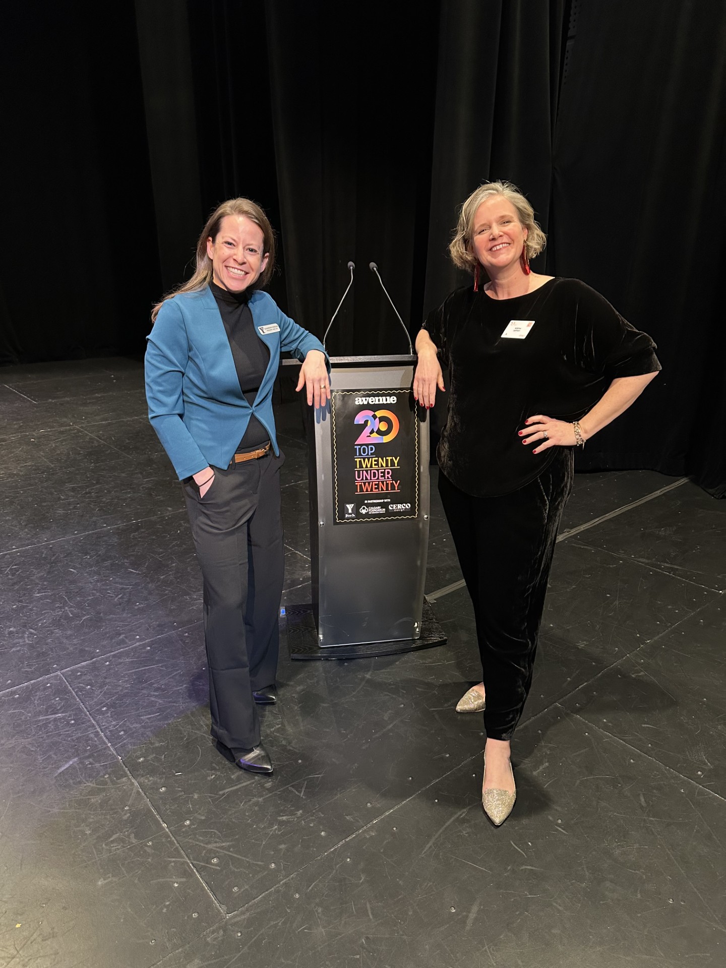 Shannon Doram, President & CEO of YMCA Calgary and Kathe Lemon, President & Co-Owner of RedPoint Media