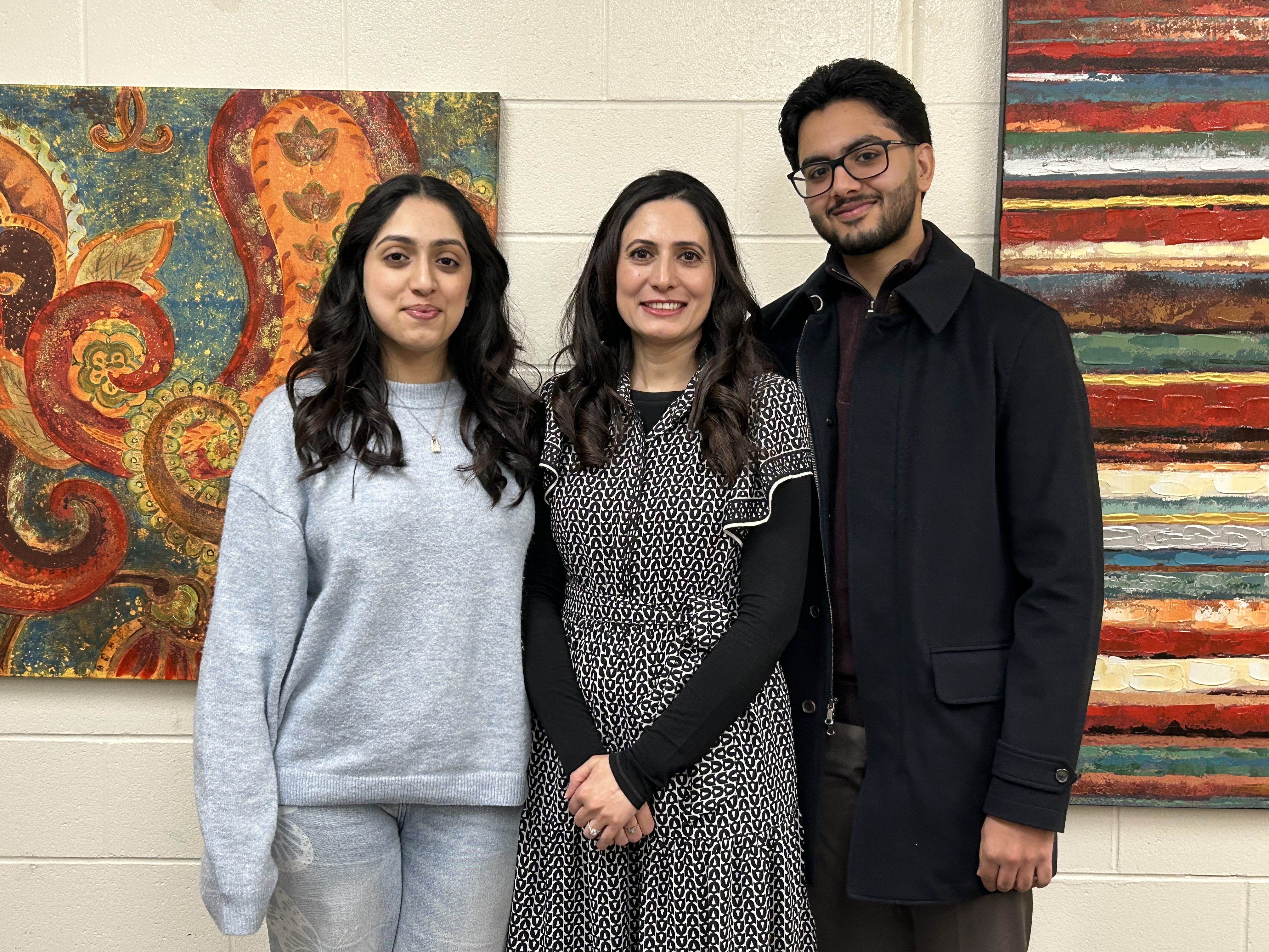 Asif family: Laiba, Nabeela and Rayon (from left to right)