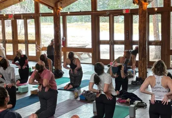 Participants at the Yoga Weekend Retreat 