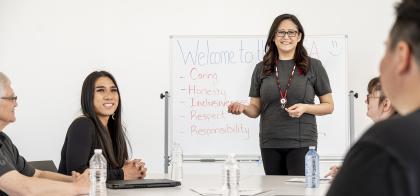 Community YMCA Team working in office
