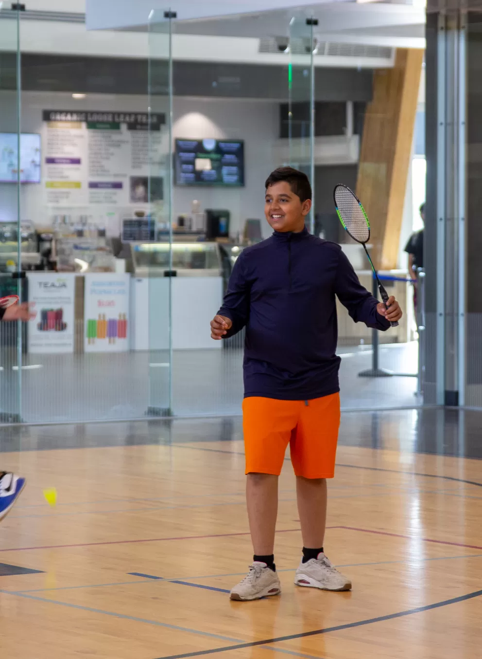 Day Camp Supervisor and kids in the gym