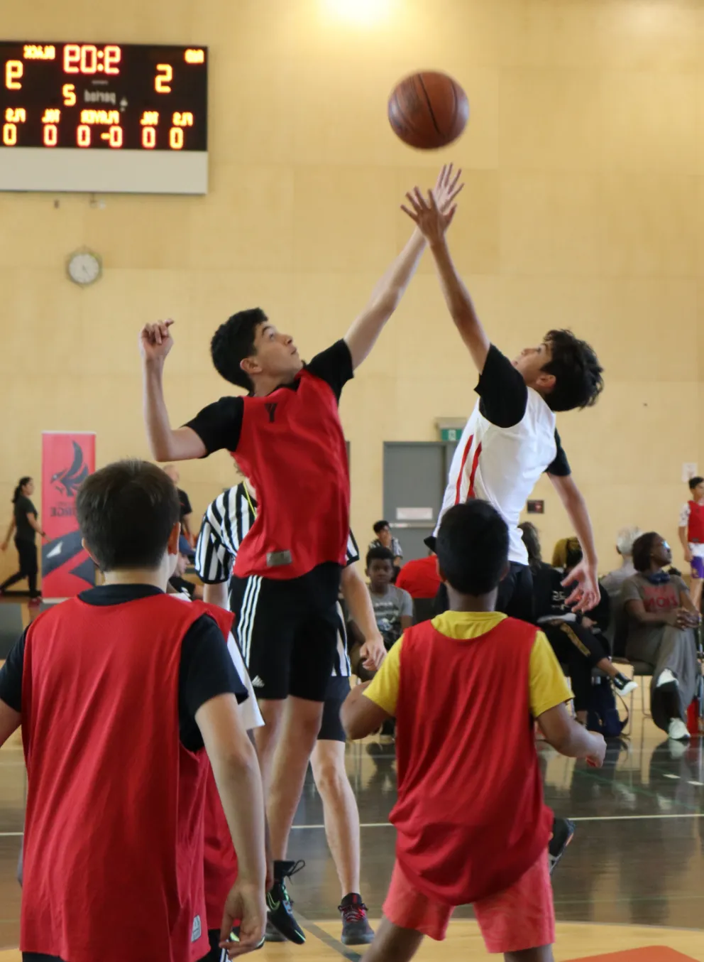 Youths Playing Basketball