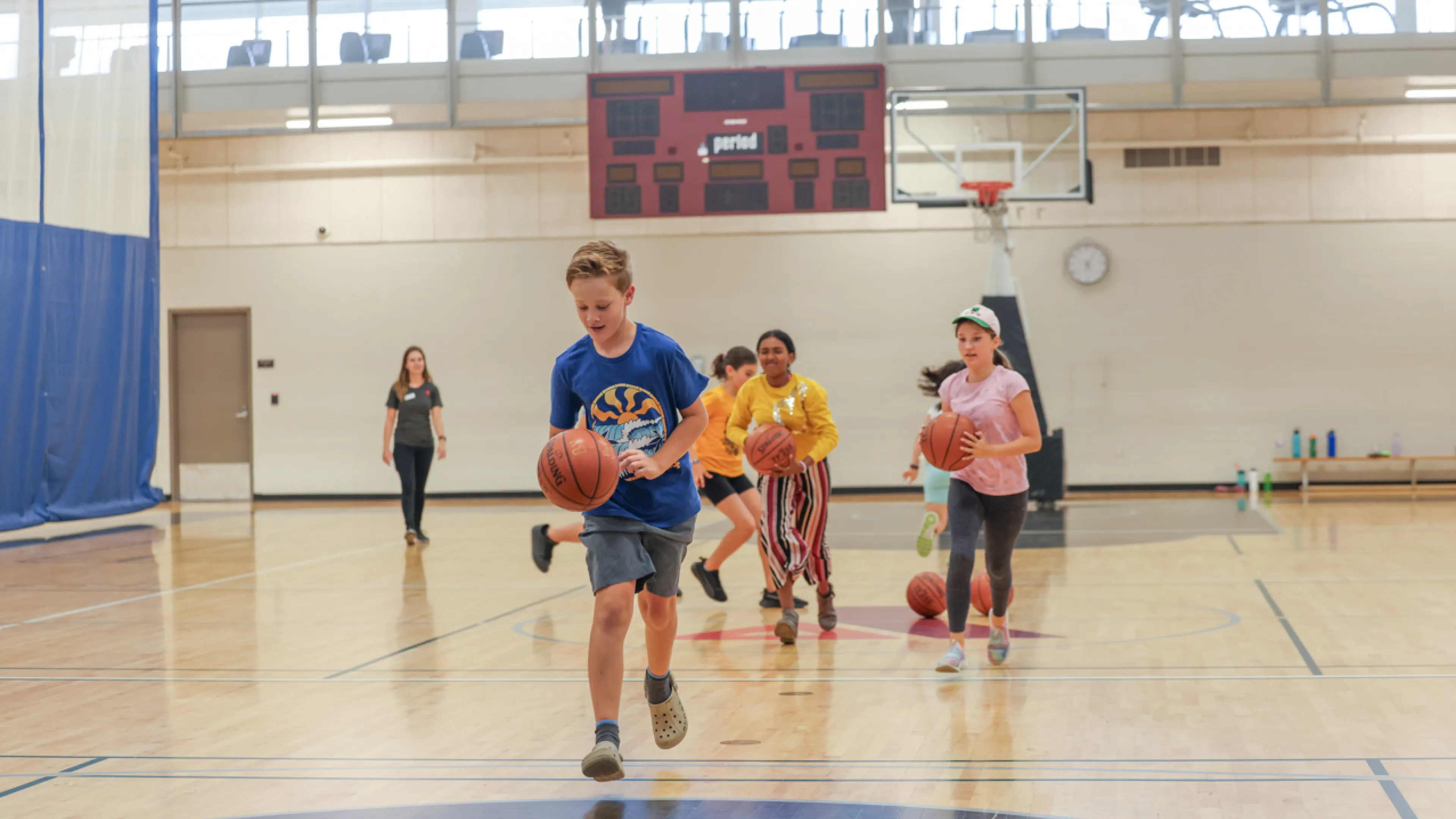 Kids in the YMCA Gym