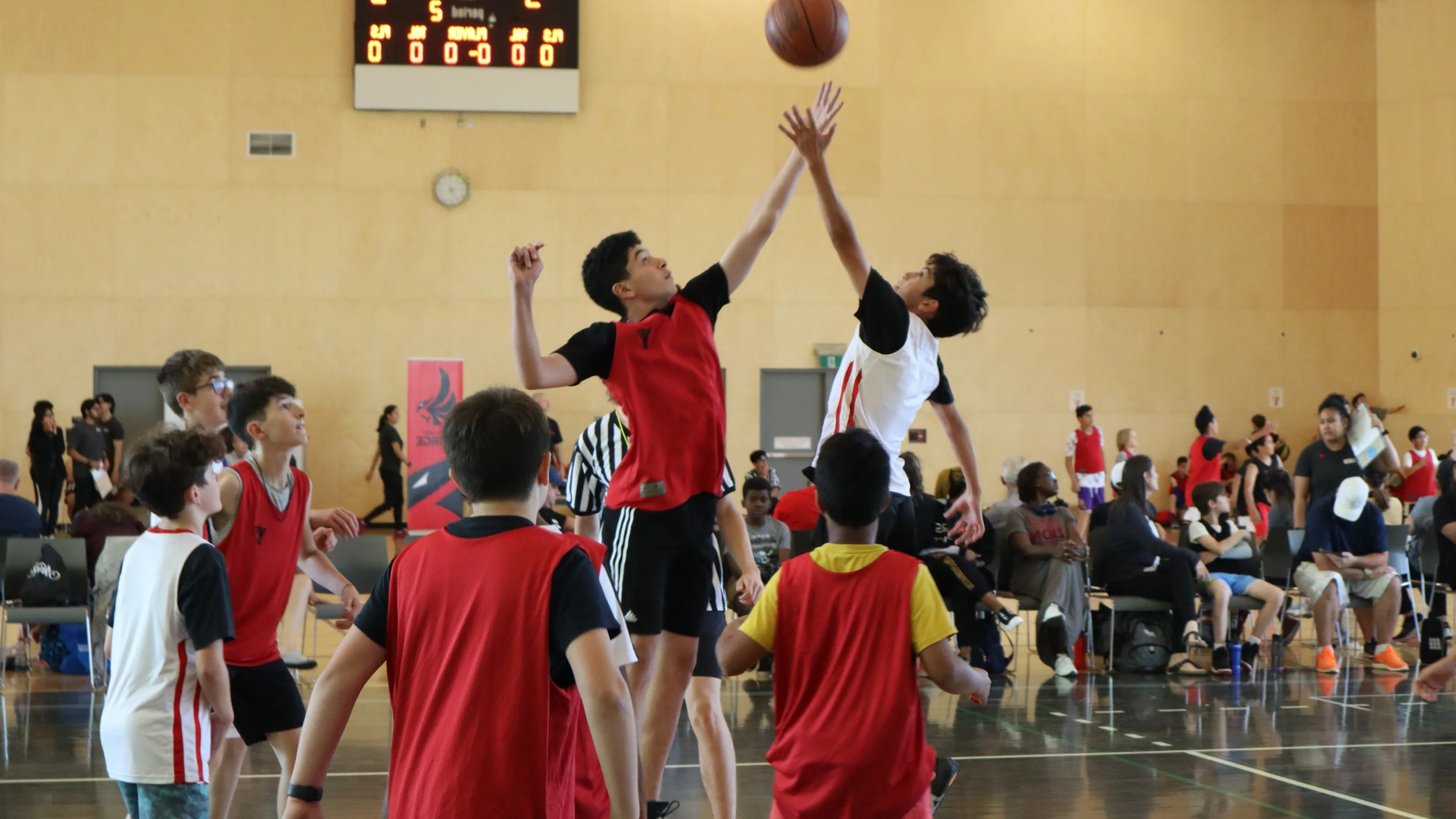 Youths Playing Basketball