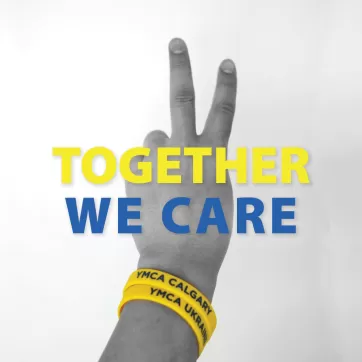 YMCA Ukraine Wristband Peace Sign