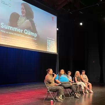 Panelists during the screening of Summer Qamp