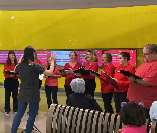 Adult Choir sings