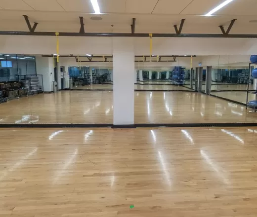 picture of empty fitness studio