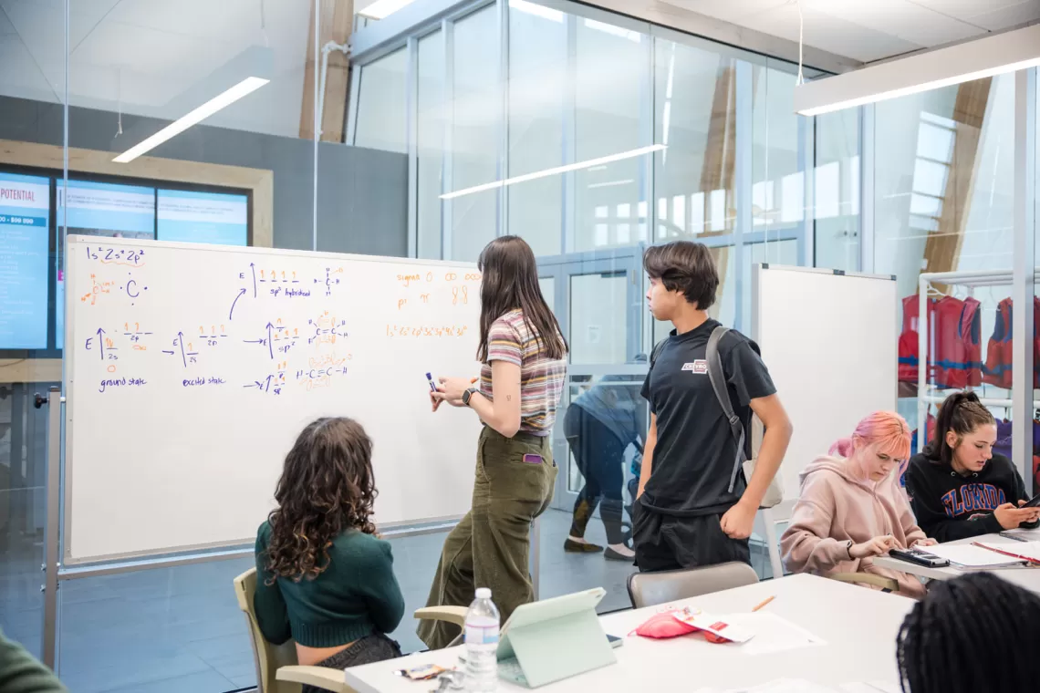 YMCA Calgary Youth Engagement - Youth learning in a classroom