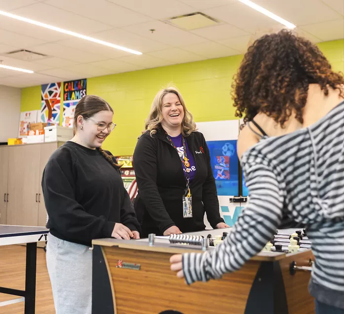 YMCA Outreach Program -Youth in the youth room