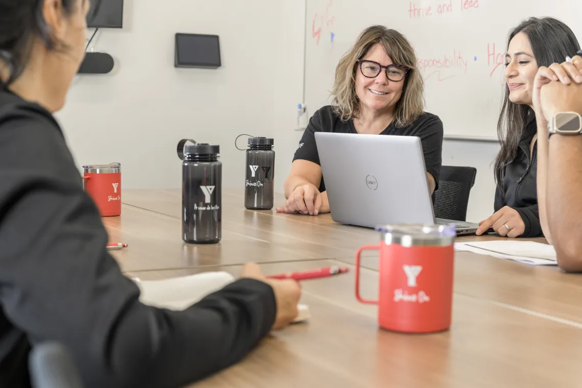 YMCA Staff having a meeting