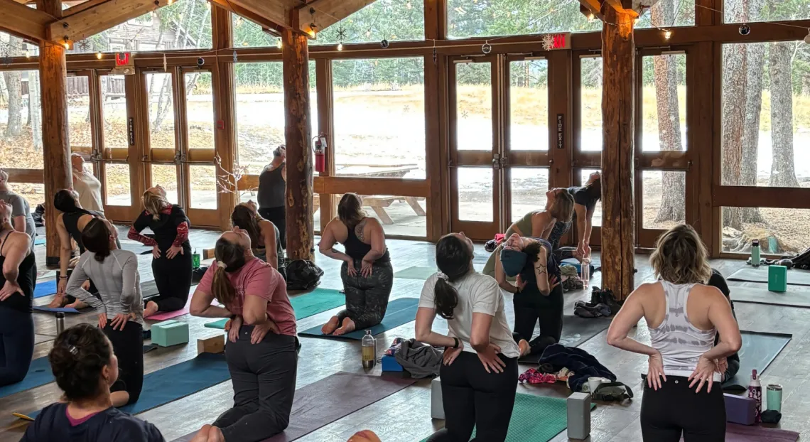 Participants at the Yoga Weekend Retreat 