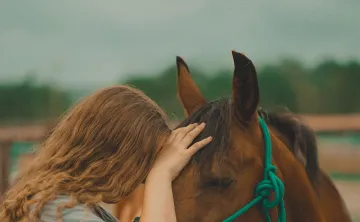 Girl and a horse