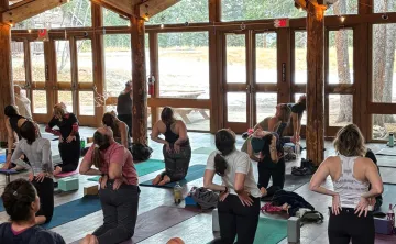 Participants at the Yoga Weekend Retreat 
